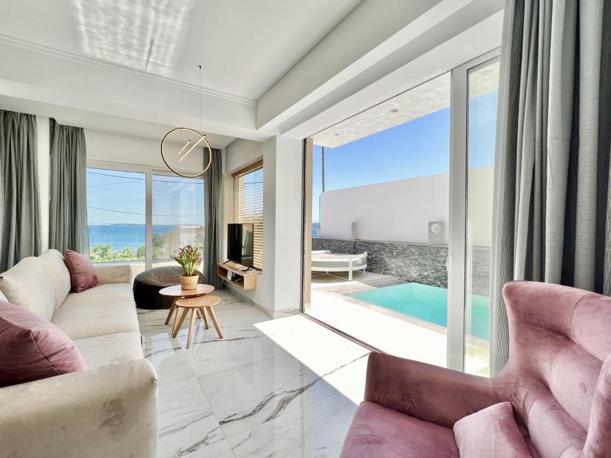 Luxury Villa Barbati Sun With Private Pool By Dadovillas ภายนอก รูปภาพ